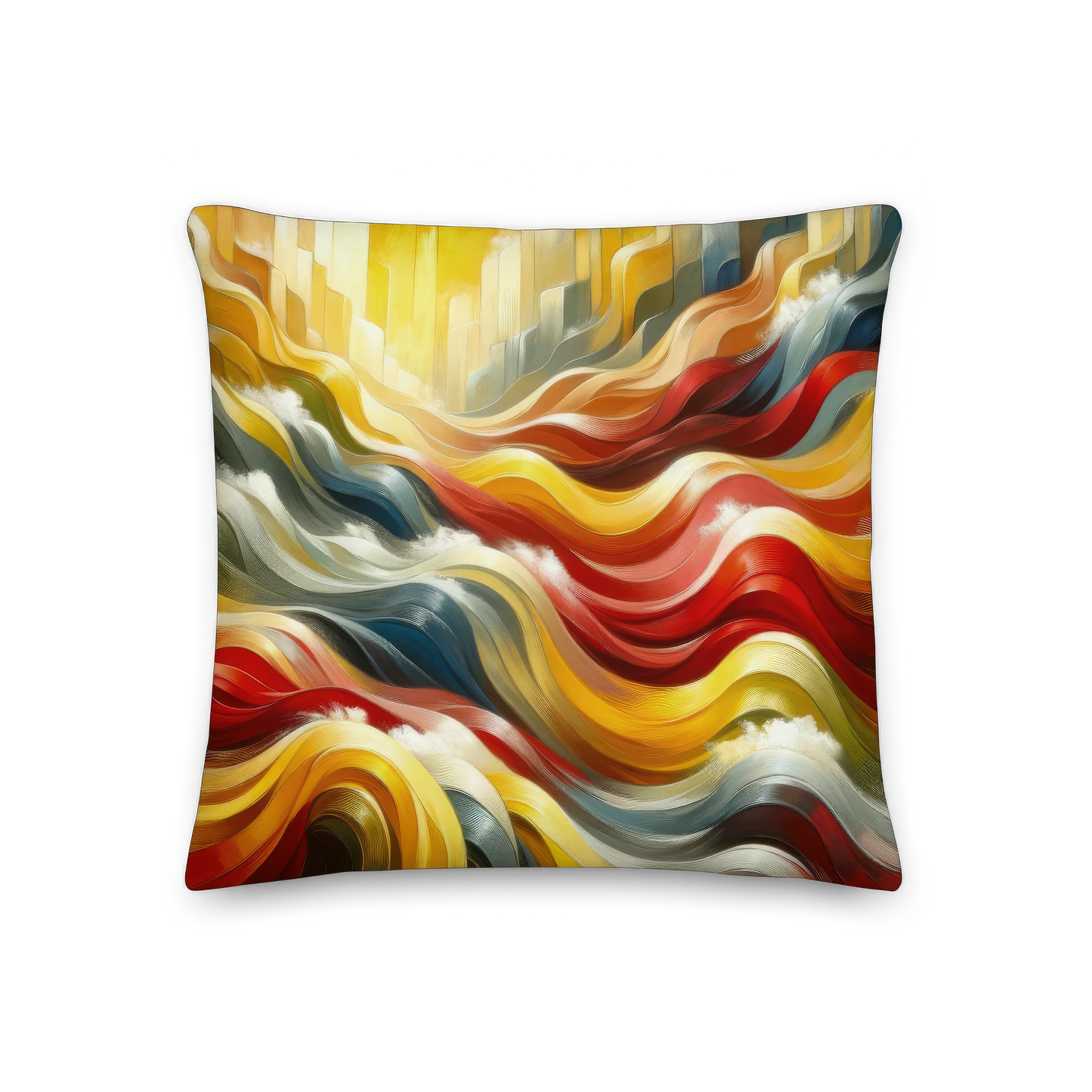 Abstract Art Pillow: Empowerment Waves