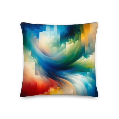 Abstract Art Pillow: Synthesized Spectrum