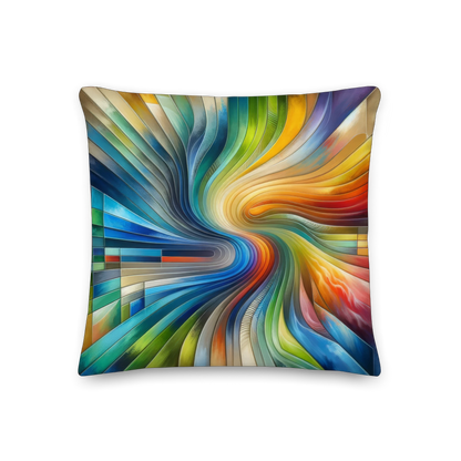 Abstract Art Pillow: Evolutive Spectrum