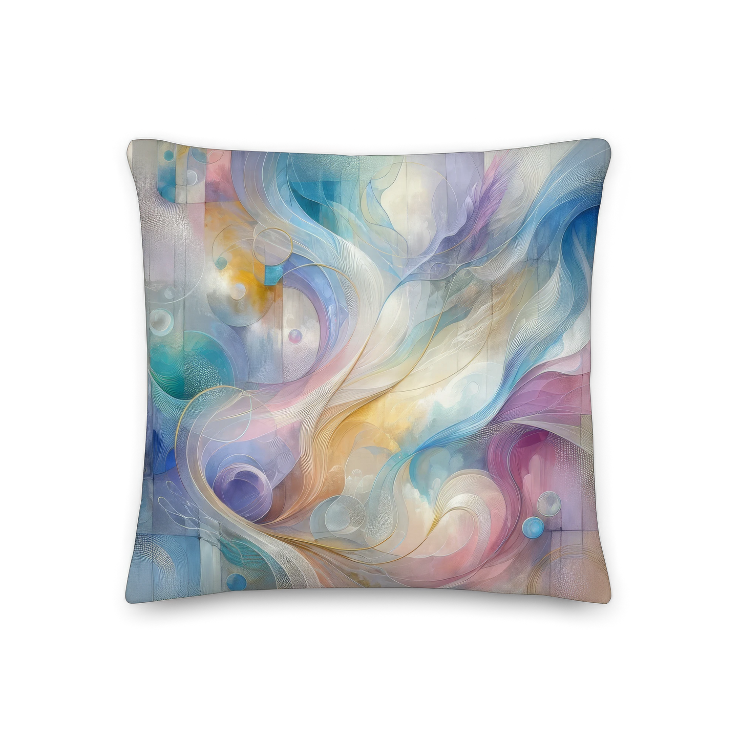 Abstract Art Pillow: Resonance of Realms