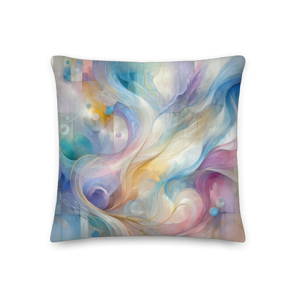 Abstract Art Pillow: Resonance of Realms