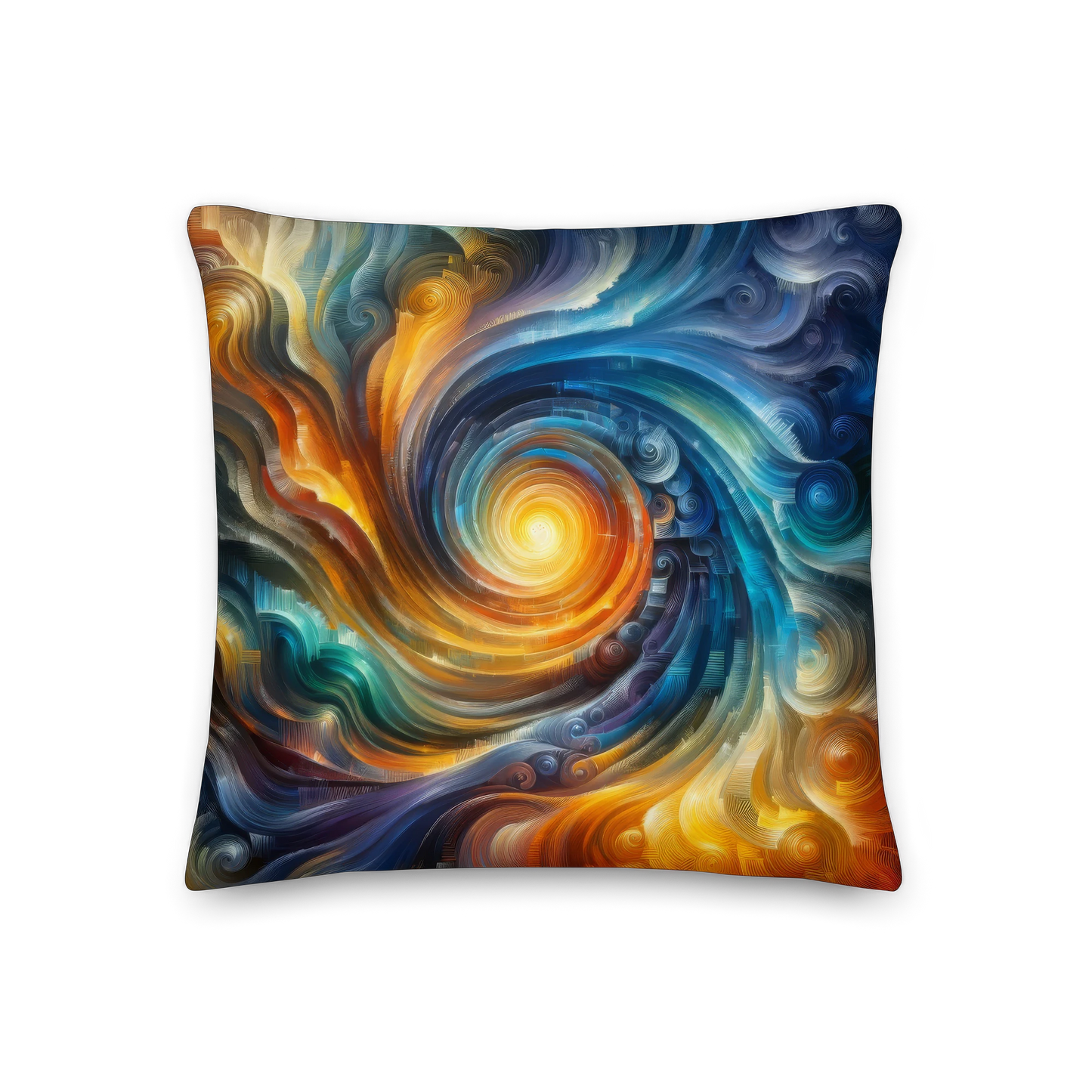 Abstract Art Pillow: Convergence of Consciousness