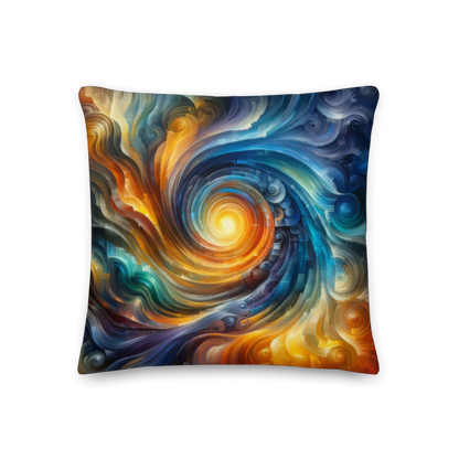 Abstract Art Pillow: Convergence of Consciousness