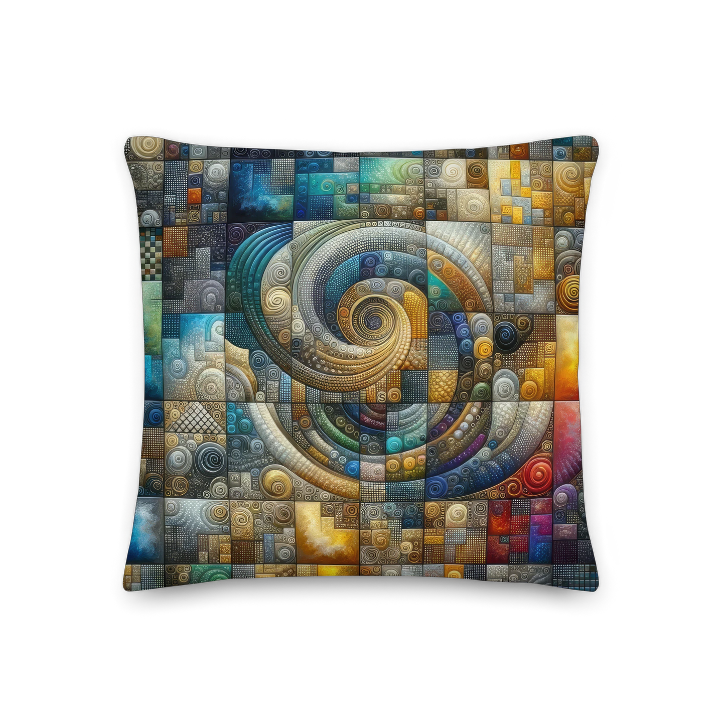 Abstract Art Pillow: Methodical Matrix
