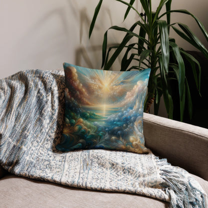 Abstract Art Pillow: Detailed Dreamscape