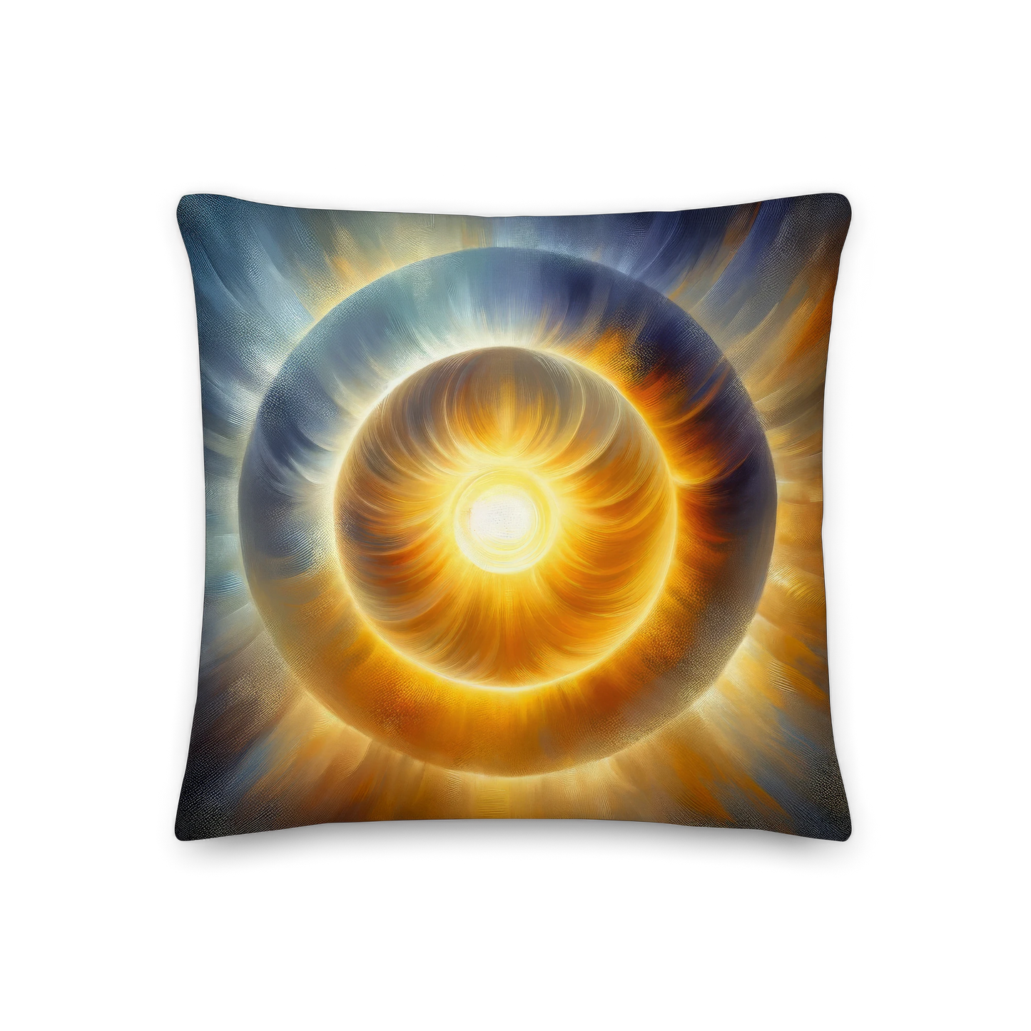 Abstract Art Pillow: Radiance of Compassion
