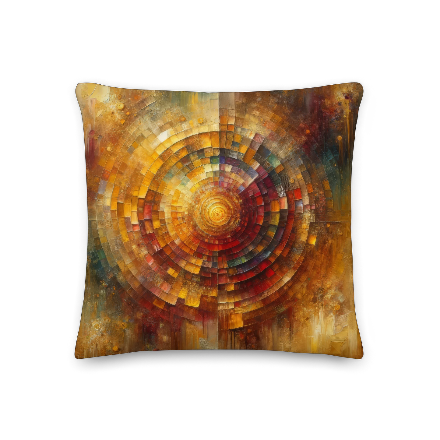 Abstract Art Pillow: Echoes of Gratitude