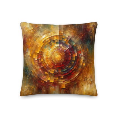 Abstract Art Pillow: Echoes of Gratitude