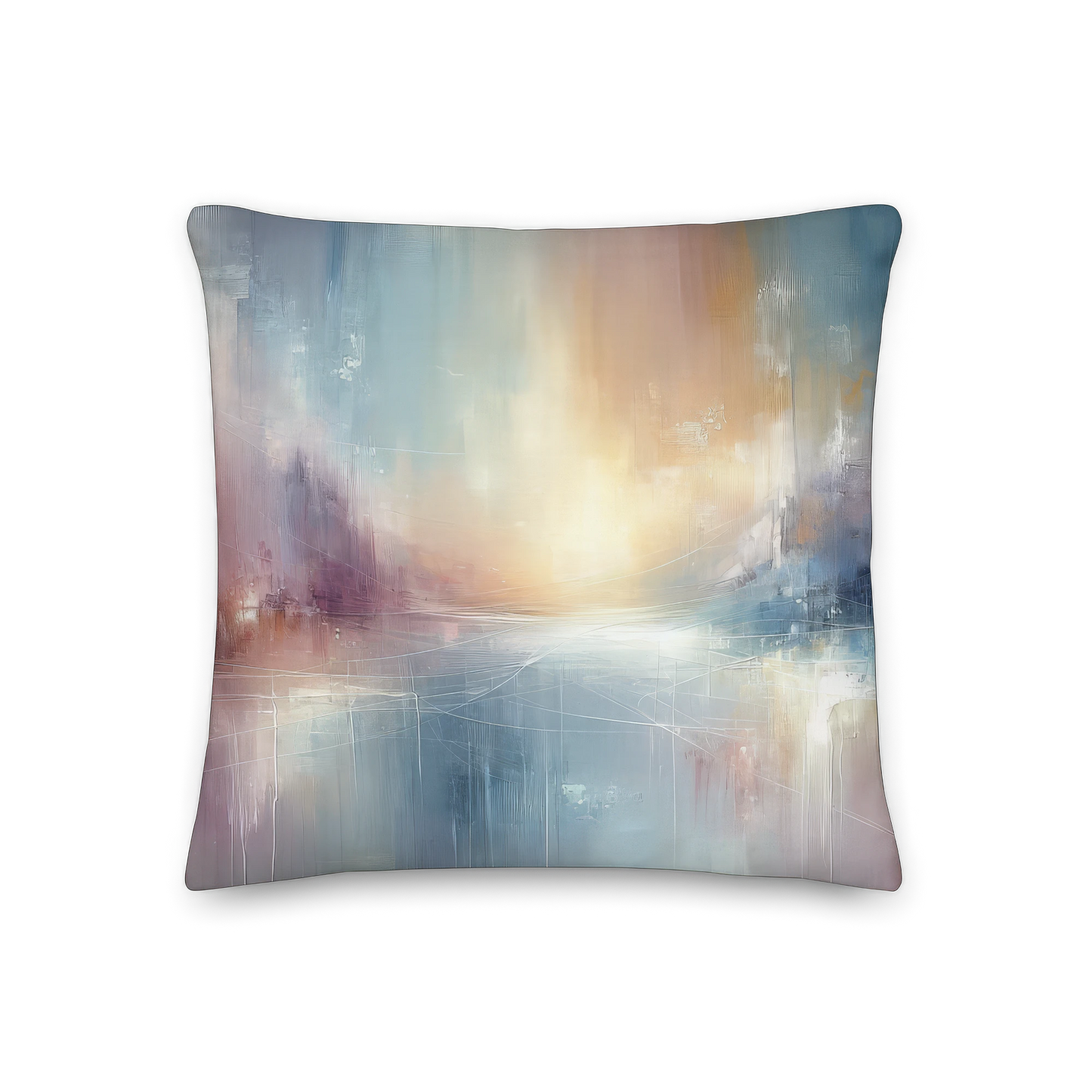 Abstract Art Pillow: Thankful Whispers