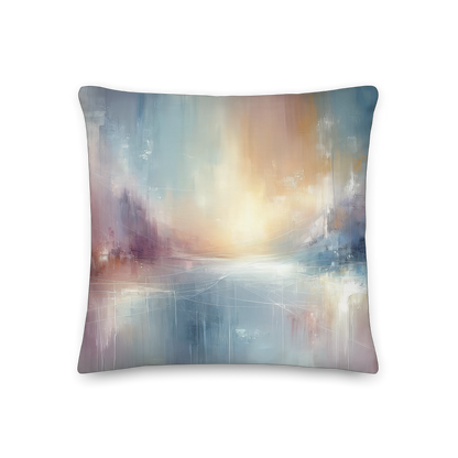 Abstract Art Pillow: Thankful Whispers