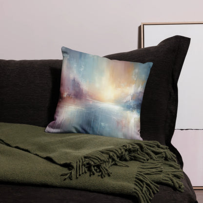 Abstract Art Pillow: Thankful Whispers