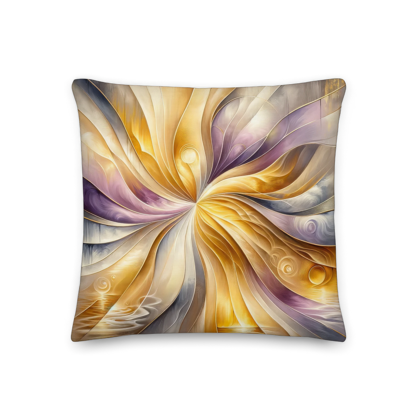 Abstract Art Pillow: Reflections of Gratitude