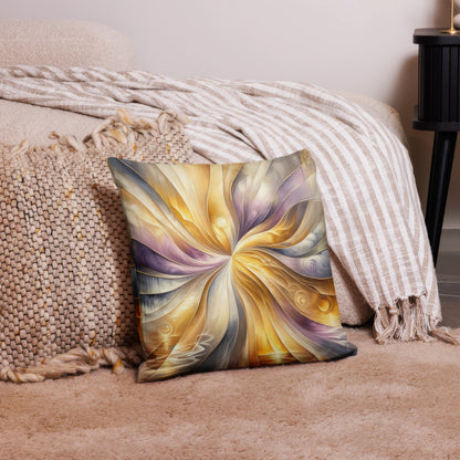 Abstract Art Pillow: Reflections of Gratitude