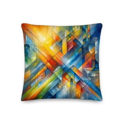 Abstract Art Pillow: Threshold of Integration