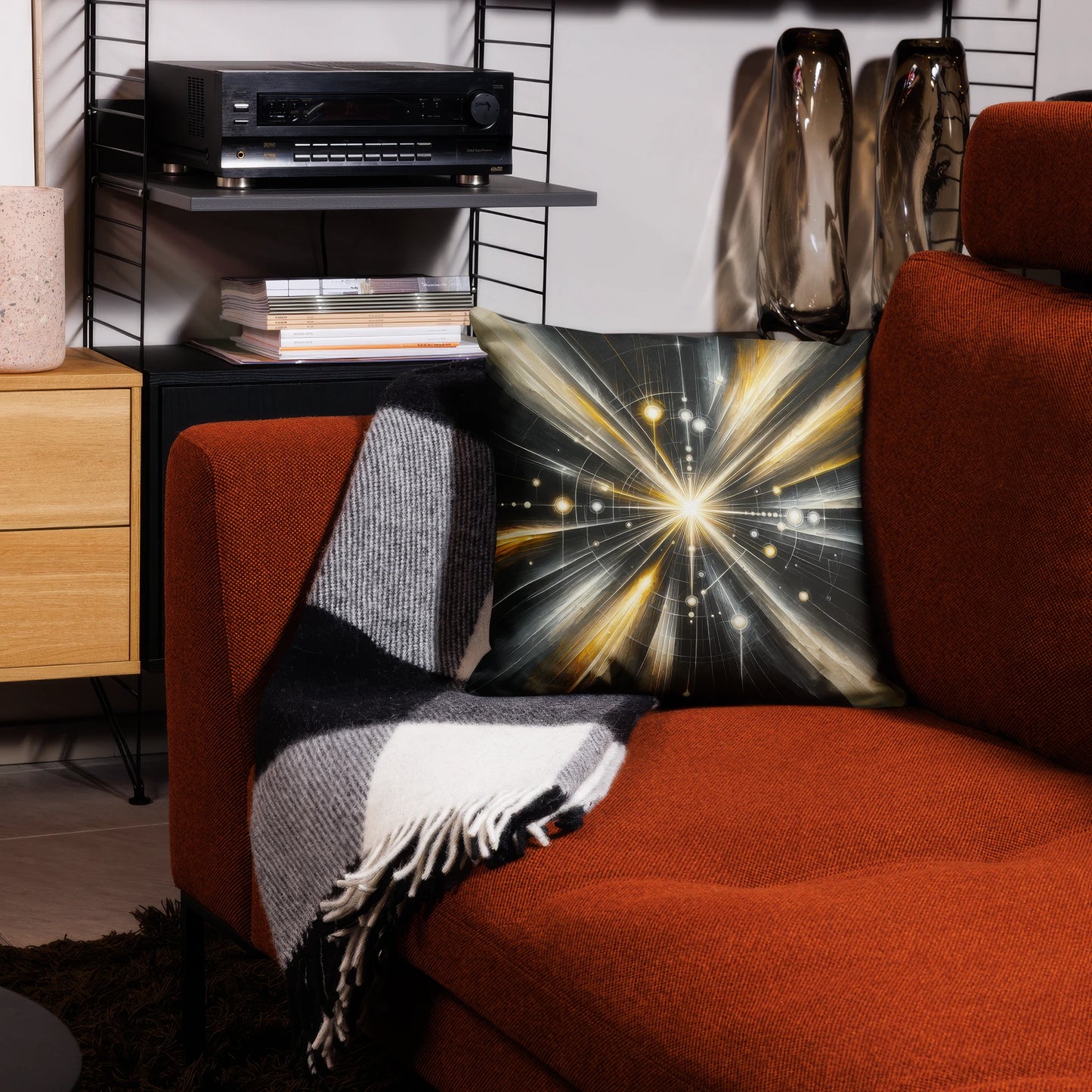 Abstract Art Pillow: Legacy of Light