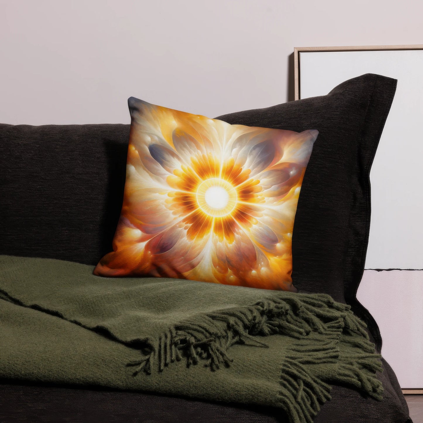 Abstract Art Pillow: Legacy's Luminance