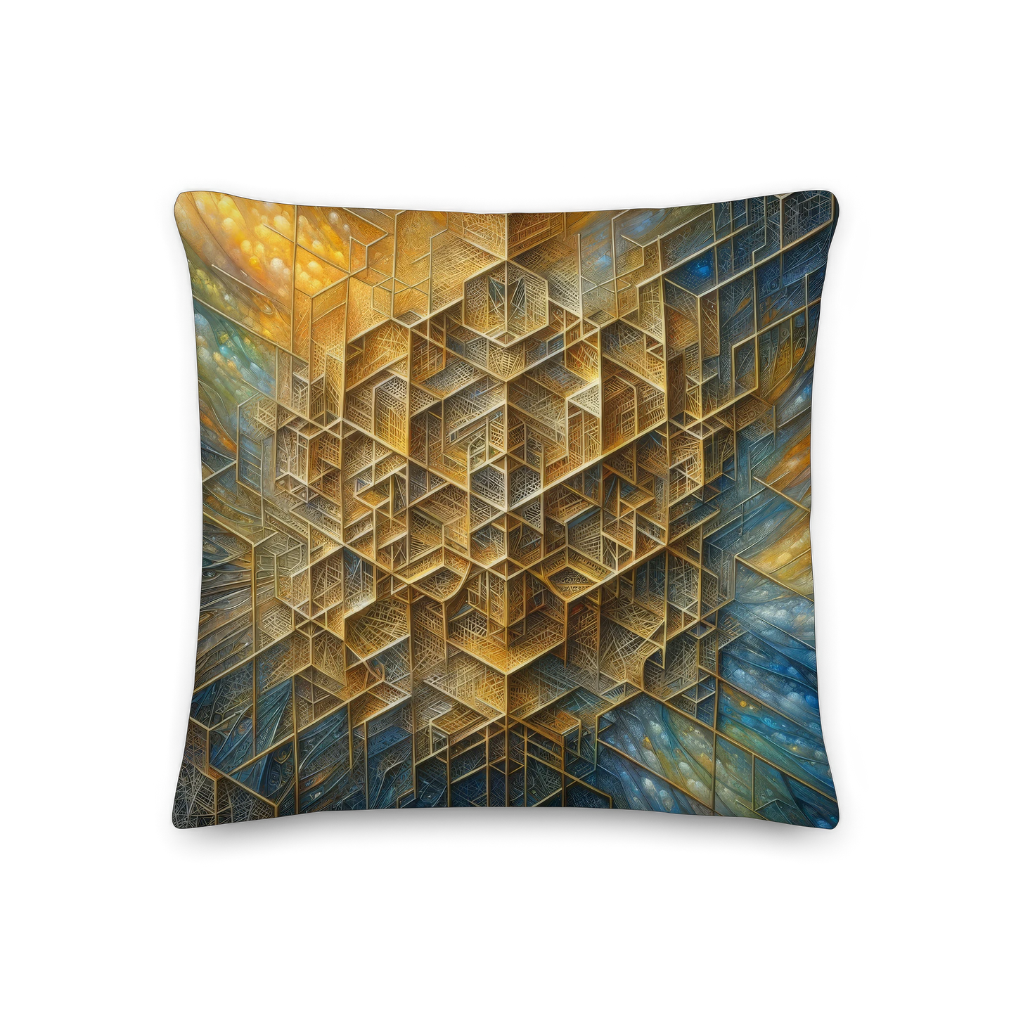 Abstract Art Pillow: Legacy's Lattice