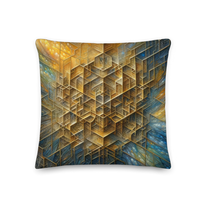 Abstract Art Pillow: Legacy's Lattice