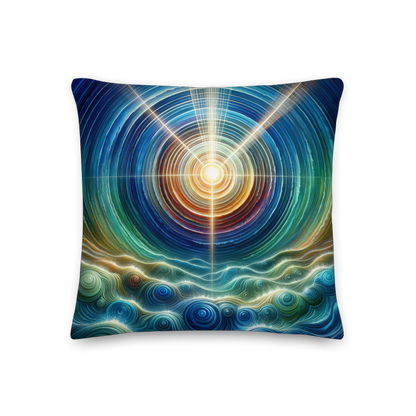 Abstract Art Pillow: Legacy's Resonance