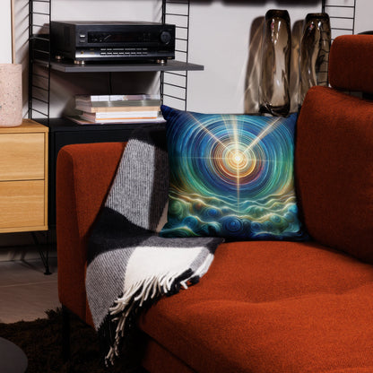 Abstract Art Pillow: Legacy's Resonance