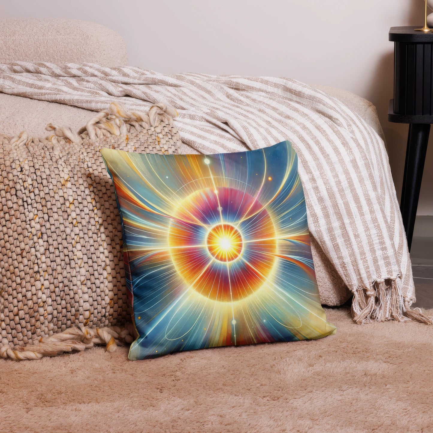 Abstract Art Pillow: Eternal Enlightenment