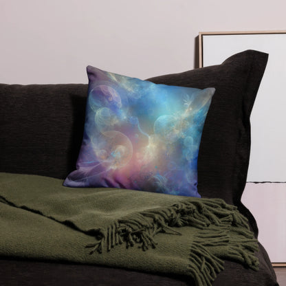 Abstract Art Pillow: Ethereal Legacy