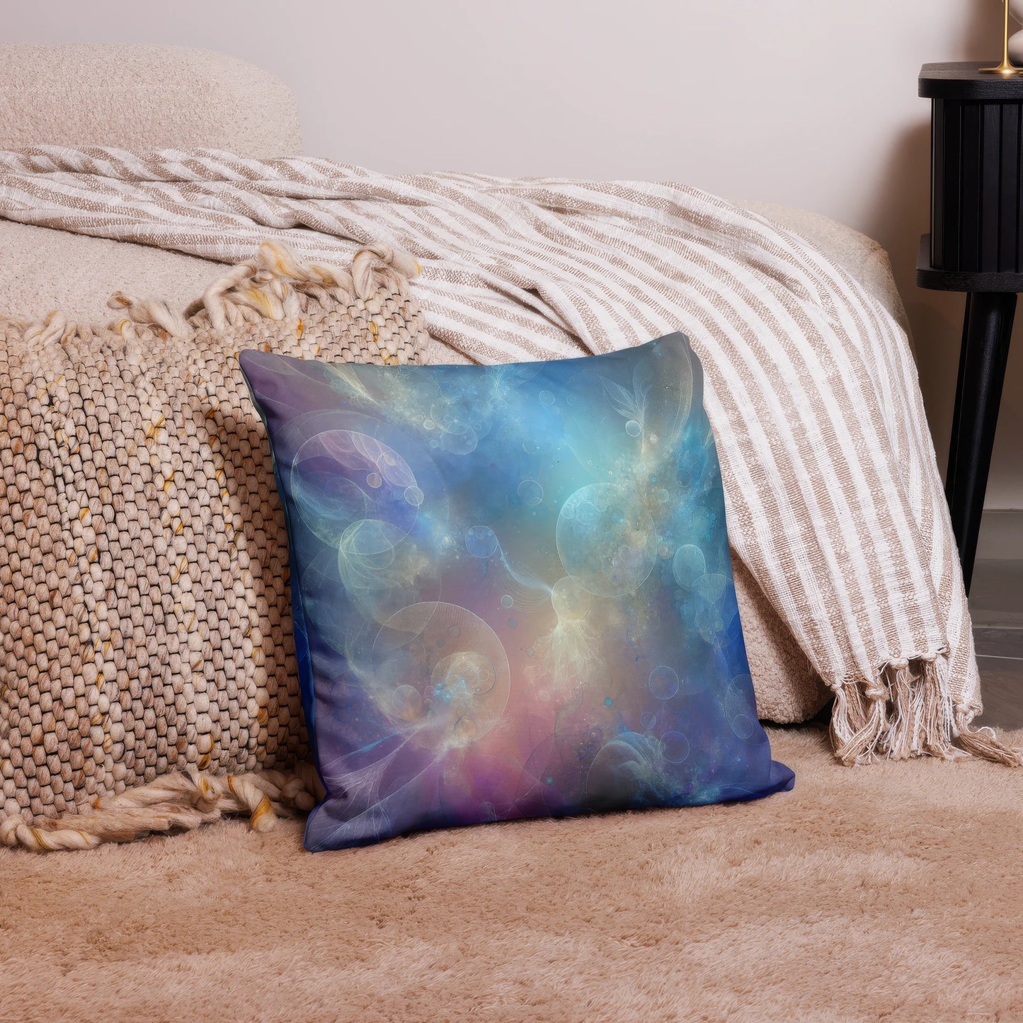 Abstract Art Pillow: Ethereal Legacy