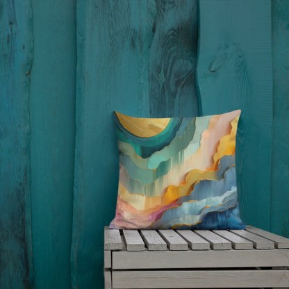 Abstract Art Pillow: Temporal Progression