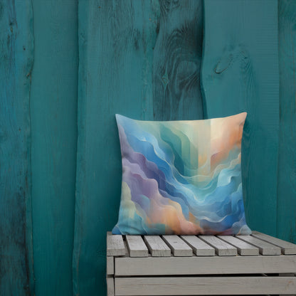Abstract Art Pillow: Unveiling Veils