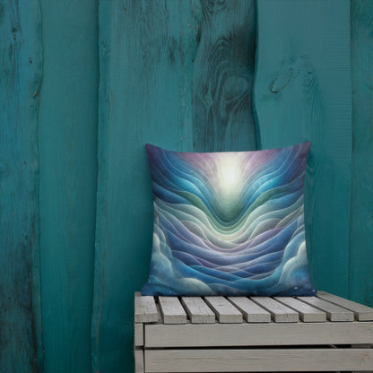 Abstract Art Pillow: Resonant Reverie