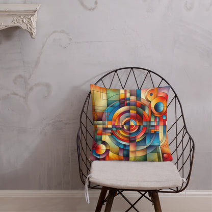 Abstract Art Pillow: Synthesis Spectrum