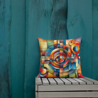 Abstract Art Pillow: Synthesis Spectrum