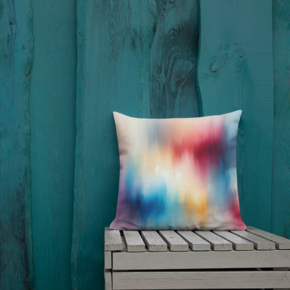 Abstract Art Pillow: Evolving Spectrum