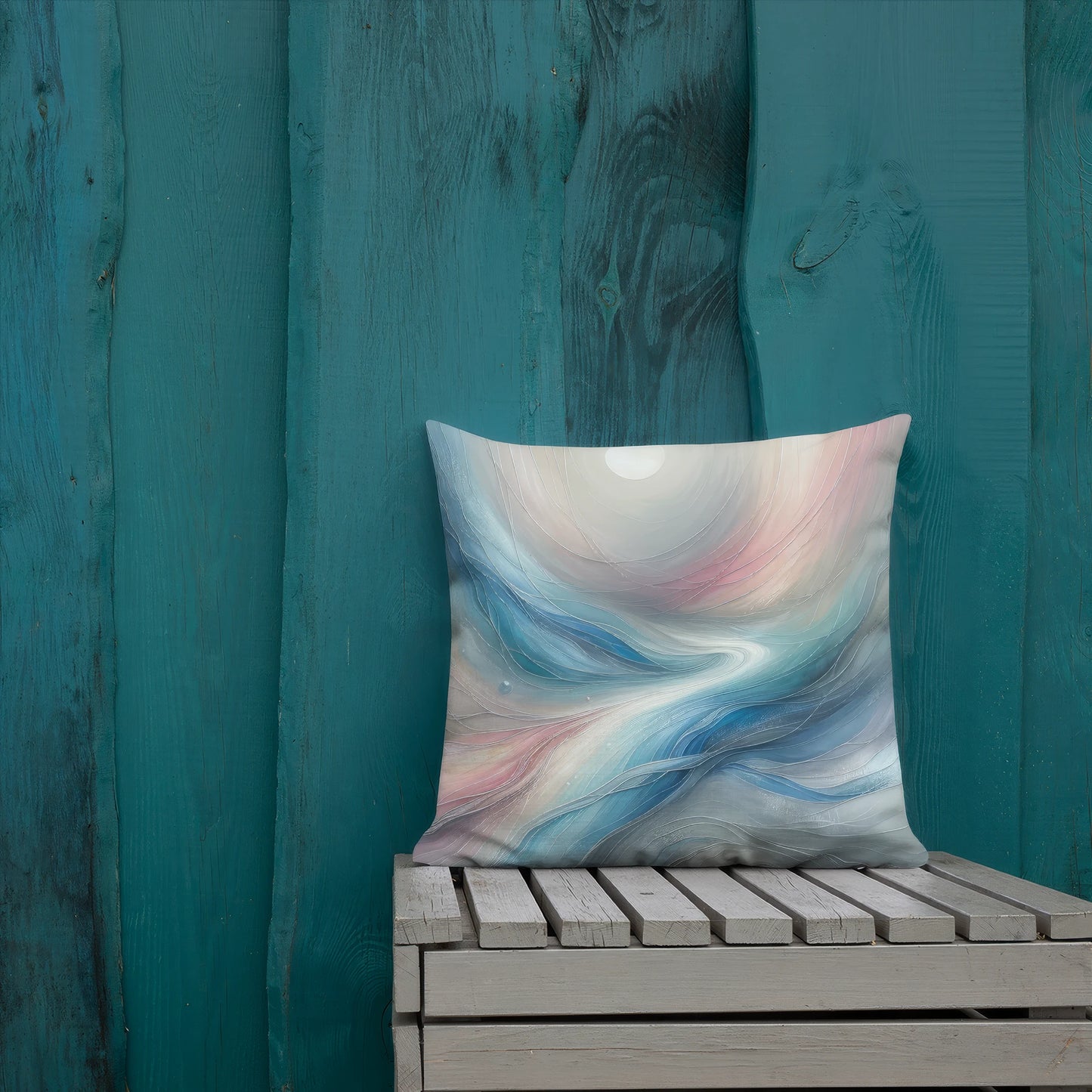 Abstract Art Pillow: Compassionate Currents