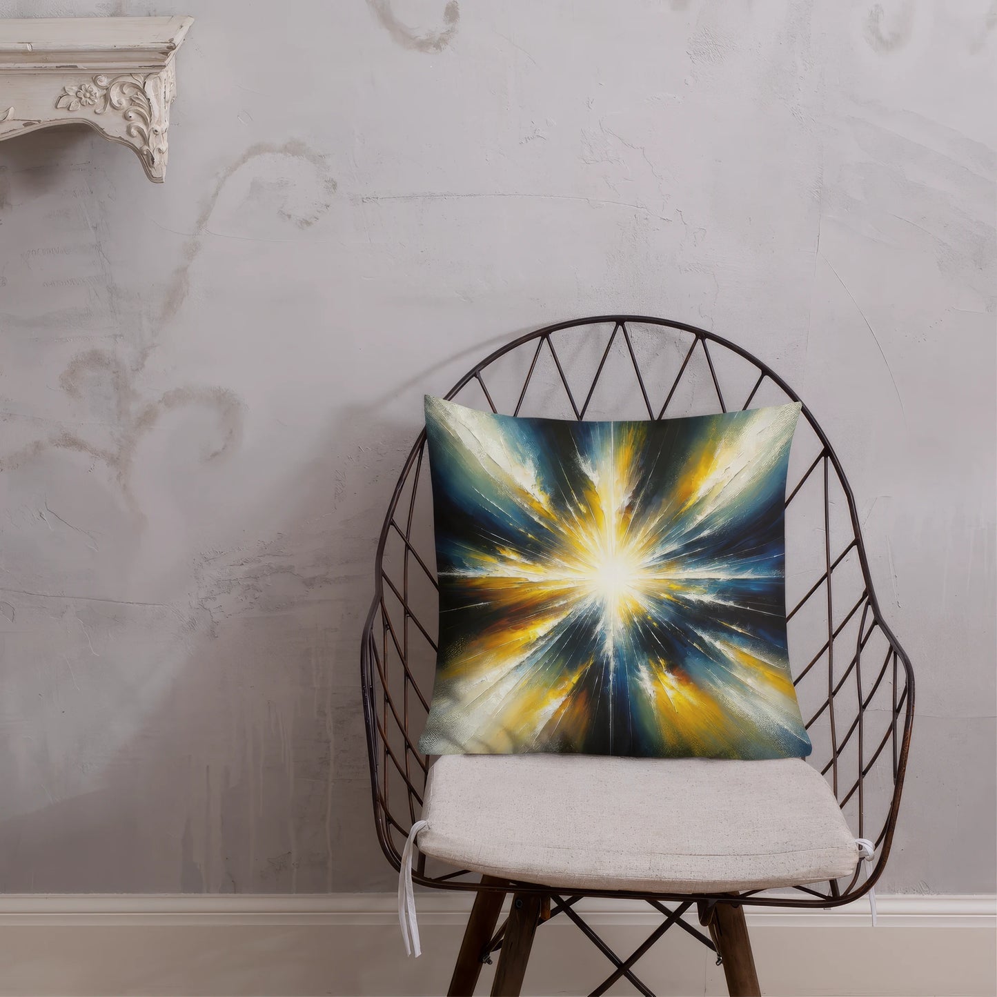 Abstract Art Pillow: Enlightening Emanations