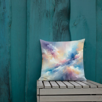 Abstract Art Pillow: Visionary Dreamscape