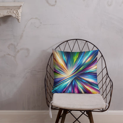 Abstract Art Pillow: Visionary Spectrum