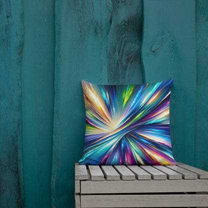 Abstract Art Pillow: Visionary Spectrum