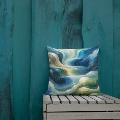 Abstract Art Pillow: Responsive Echo