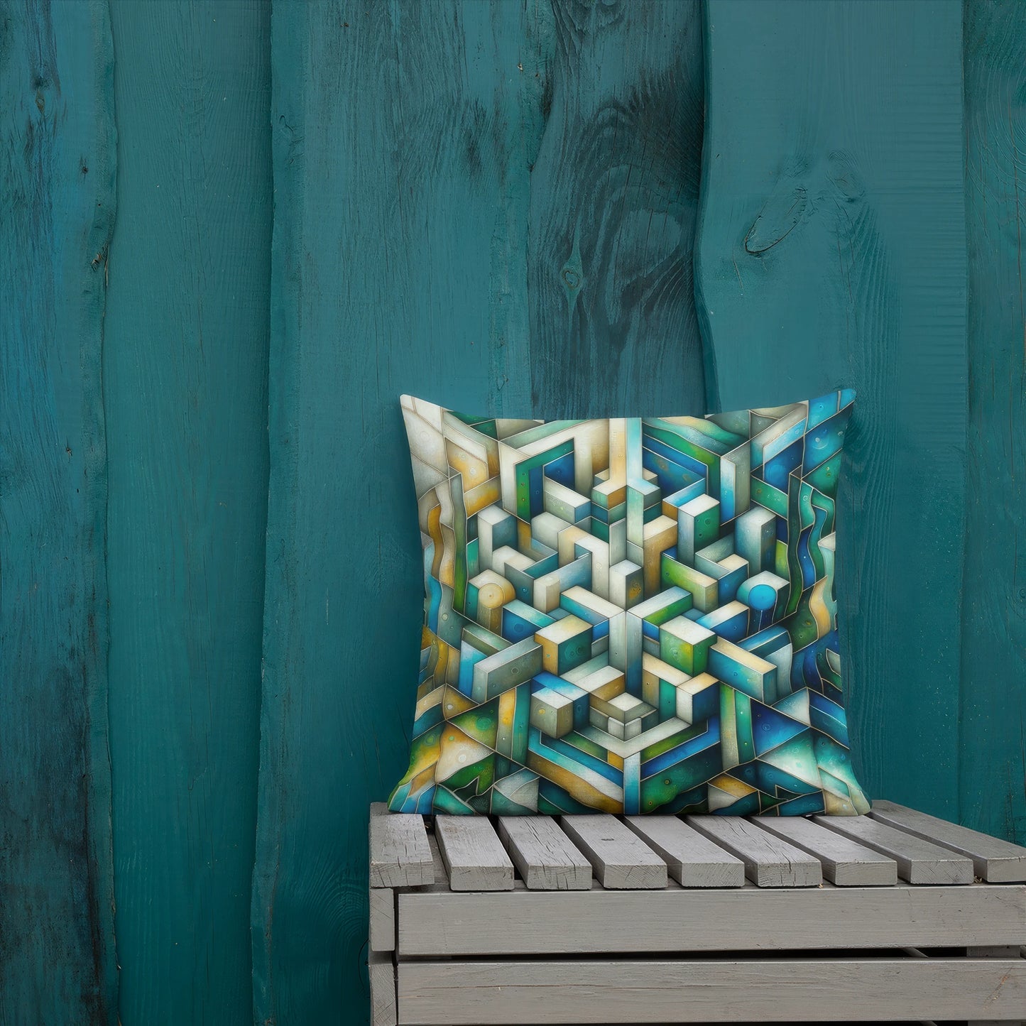 Abstract Art Pillow: Harmony in Complexity