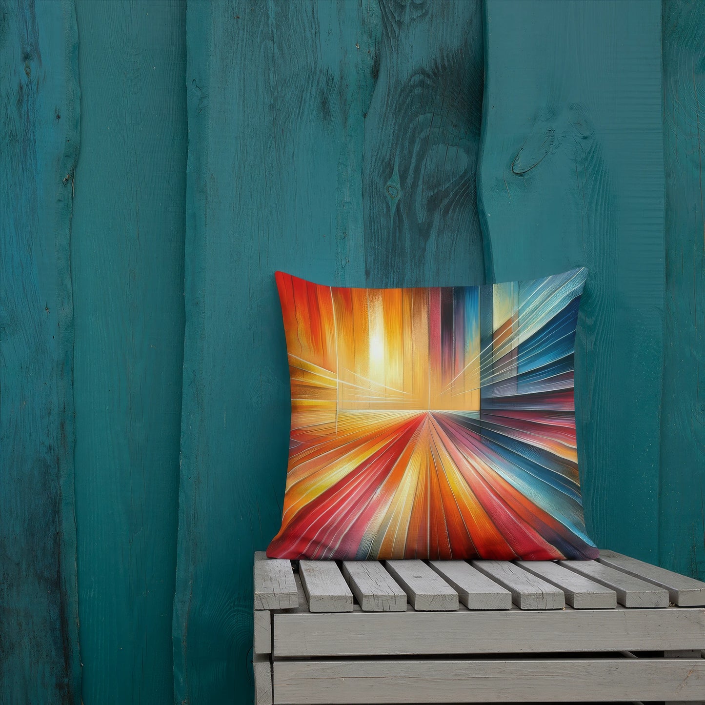 Abstract Art Pillow: Progressive Pulse