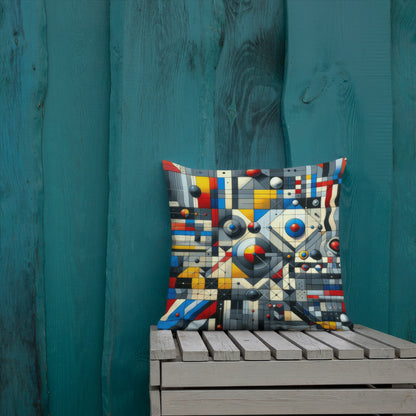 Abstract Art Pillow: Insightful Depths