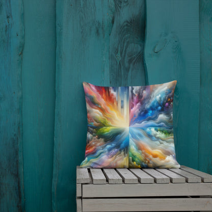 Abstract Art Pillow: Infinite Potential