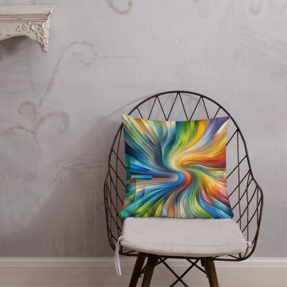 Abstract Art Pillow: Evolutive Spectrum