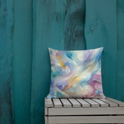 Abstract Art Pillow: Resonance of Realms