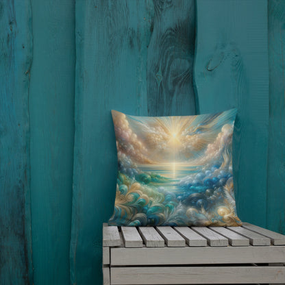 Abstract Art Pillow: Detailed Dreamscape