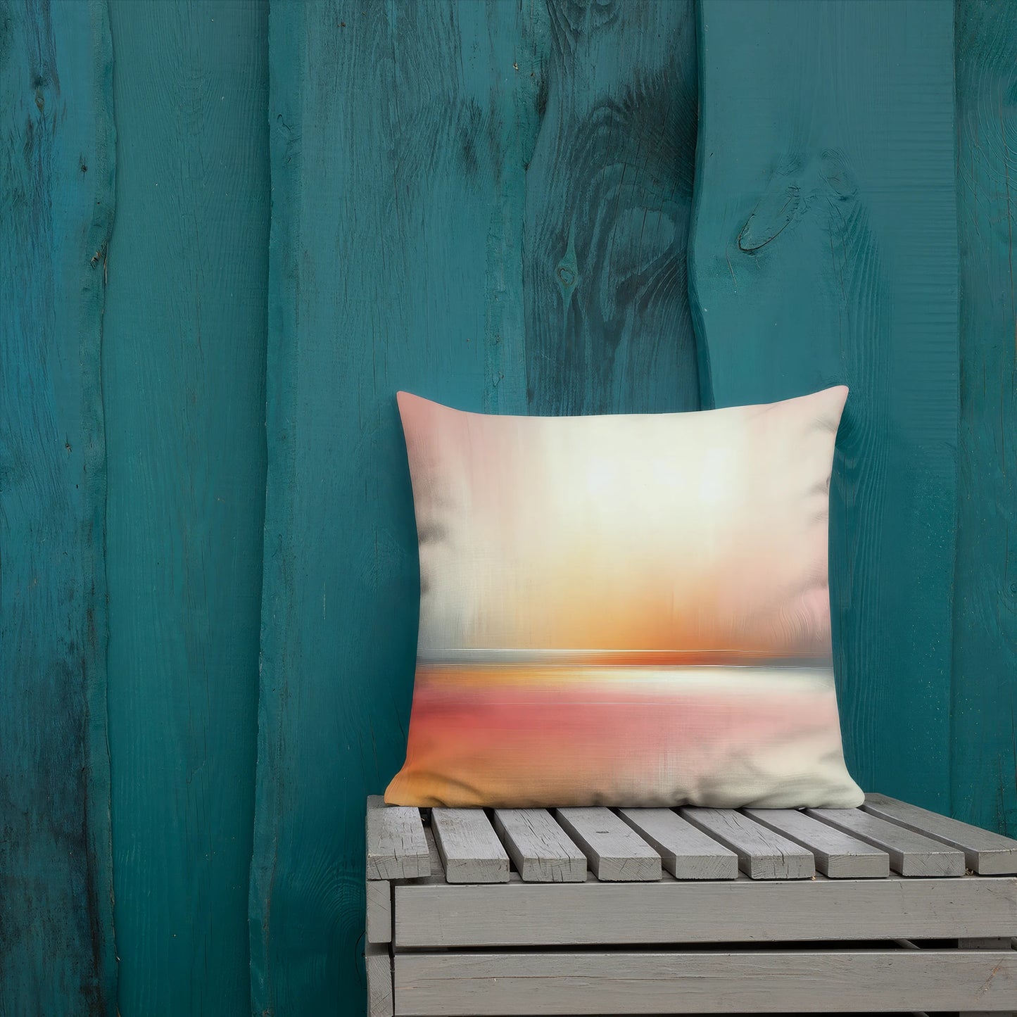 Abstract Art Pillow: The Serenity of Now