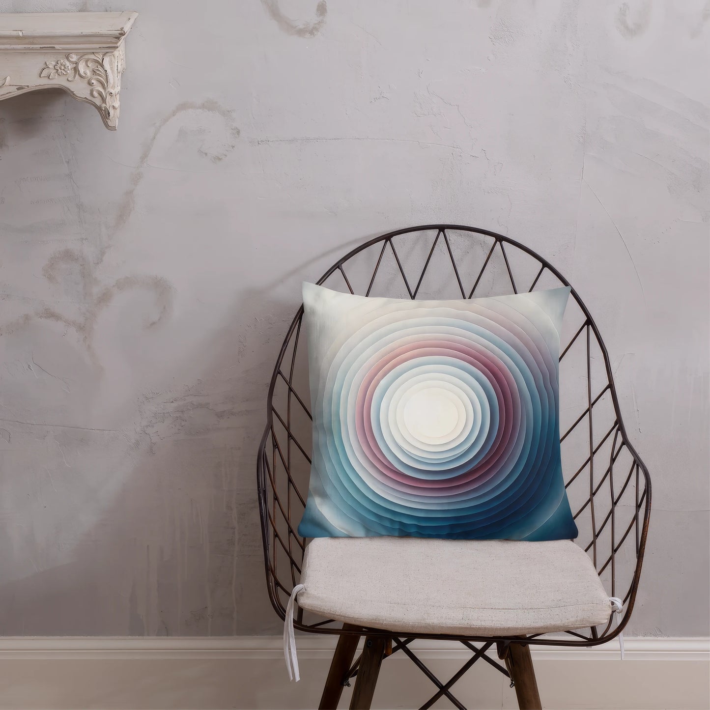 Abstract Art Pillow: Echoes of Emergence