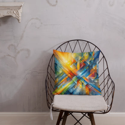 Abstract Art Pillow: Threshold of Integration