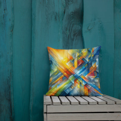 Abstract Art Pillow: Threshold of Integration